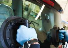 Фото замены заднего стекла