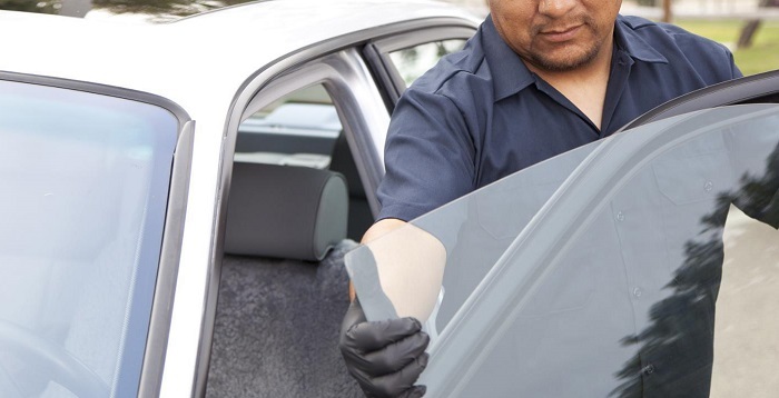 Фото замены бокового стекла